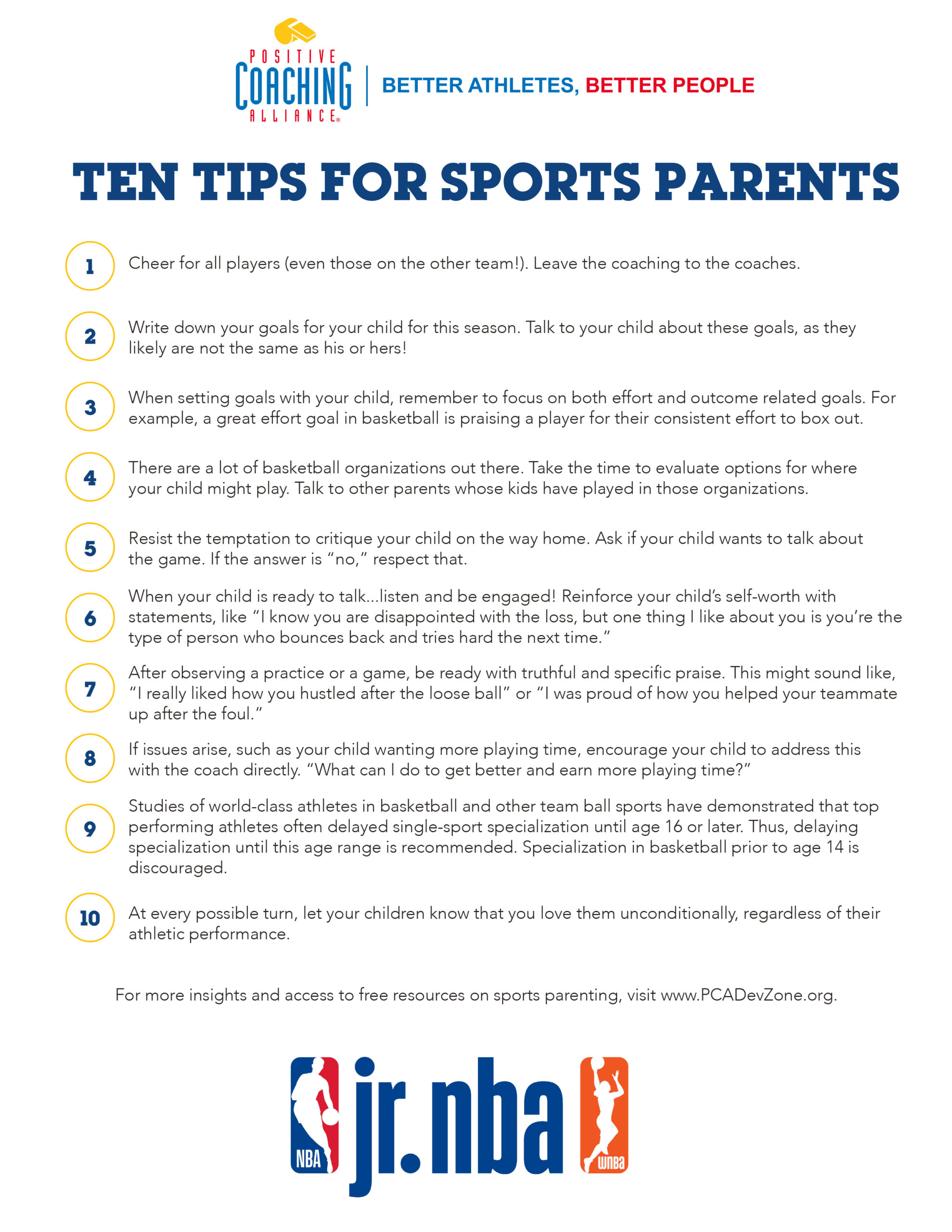 PCA-JR.-NBA-ONEPAGER Top Tips for Parents